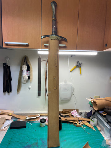 85cm直刃刀用手作り刀鞘