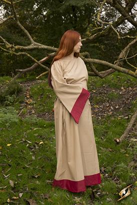 Dress Freya Desert Beige/Dark Red