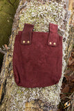 Leather Bag Thin Brown Large