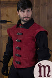 Jules Short Splitleather Jerkin Red M