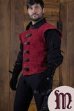 Jules Short Splitleather Jerkin Red M