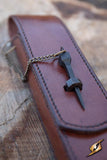 Cutlery with Leather Hanger Brown