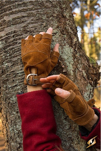 Celtic Gloves Suede Brown X-Large