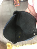 Leather Bag Thin Black Large
