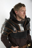 Shoulder Armour and Neck Guard Black/Brown