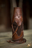 Laced Bottle Holder - Brown