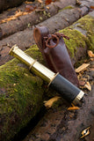 Telescope With Leather Pouch Brass