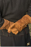 Leather Gloves - Brown - Large